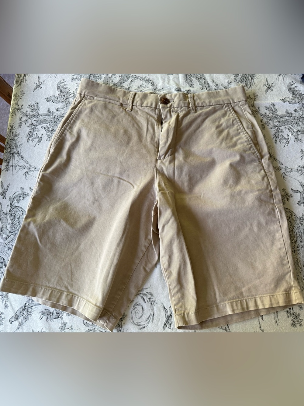 GAP Flat Front Khaki Shorts in Light Beige 29” waist 10” length